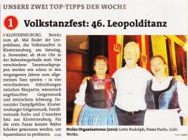 Bezirksblatt Ankndigung Leopolditanz