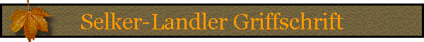 Selker-Landler Griffschrift